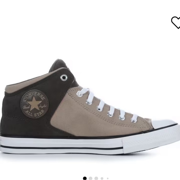 Converse Chuck Taylor high street hi sneaker shoe black gray shoe size 8.5